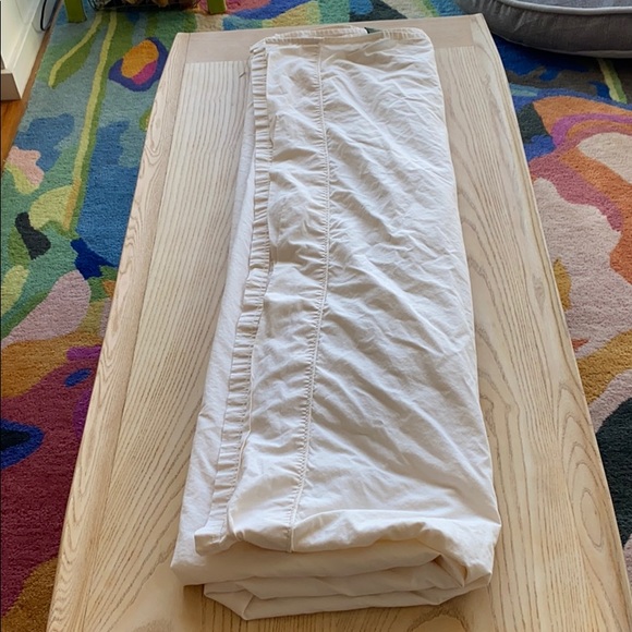 Ralph Lauren ivory flat sheet queen